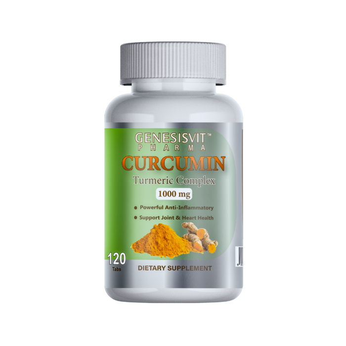 Genesisvit Pharma Turmeric Curcumin Complex 1000 mg, 120 tabs