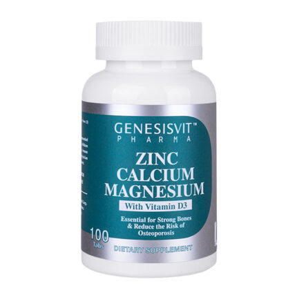 Genesisvit Pharma Calcium, Magnesium & Zinc, 100 tabs, with Vitamin D3