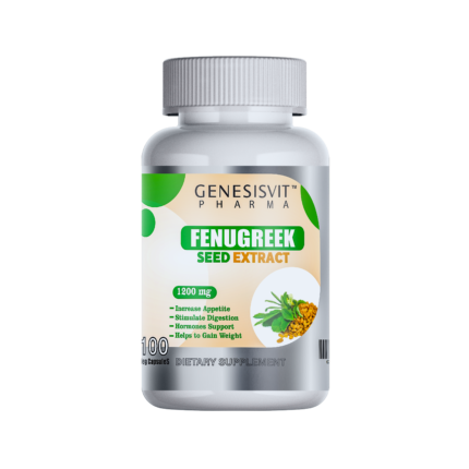 Genesisvit Pharma Blessed Fed, Fenugreek with Fennel, Dill, Thyme & Carawy 1000 mg, Herbal Supplement, 60 capsules