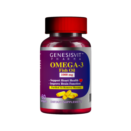 Genesisvit Pharma Omega-3 Fish Oil, 1000 mg, 60 Softgels