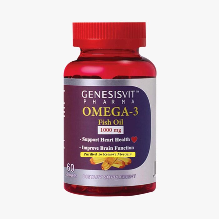 Genesisvit Pharma Omega-3 Fish Oil, 1000 mg, 60 Softgels
