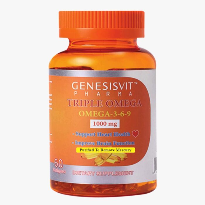 Genesisvit Pharma Triple Omega 3-6-9, 1000 mg, 60 Softgels