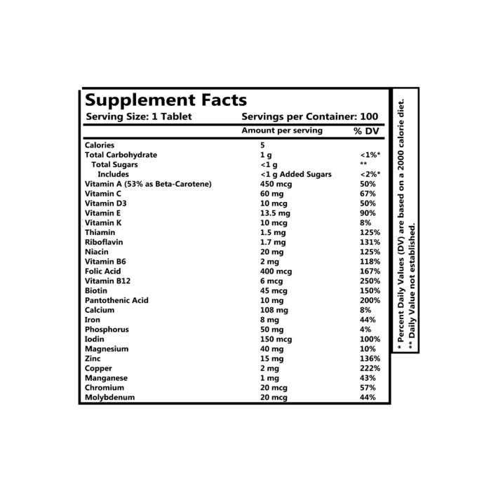 Genesisvit Pharma Chewable Multivitamins for Kids, 100 tabs with fruit flavors - Image 4