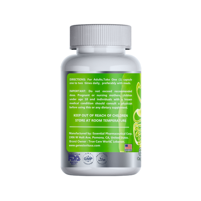 Genesisvit Pharma Probiotic, 10 Billion friendly Bacteria for the digestive system, 60 capsules - Image 2