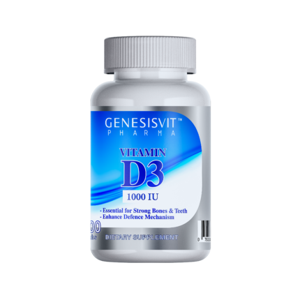 Genesisvit Pharma Vitamin D3 1000 IU,100 tabs