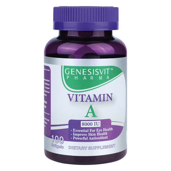 Genesisvit Pharma Vitamin A, 8000 IU 100 caps