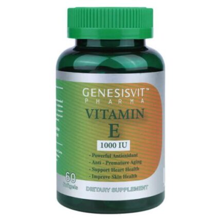 Genesisvit Pharma Vitamin E 1000 IU, 60 caps