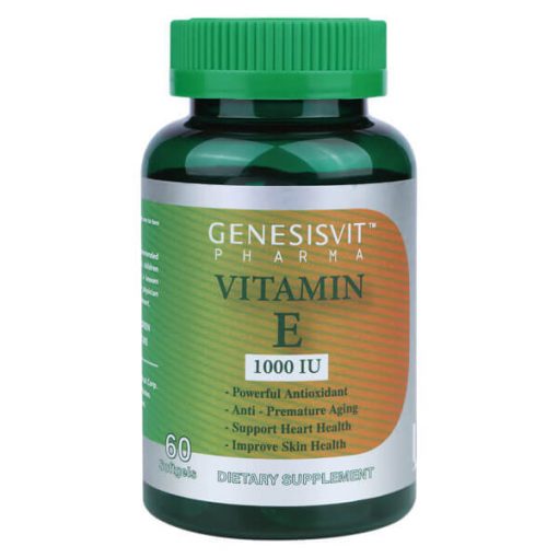 Genesisvit Pharma Vitamin E 1000 IU, 60 caps