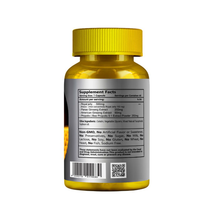 Genesisvit Pharma Royal Jelly, 1000 mg, 60 caps - Image 3