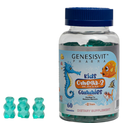 Genesisvit Pharma Omega-3 Fish Oil, kids, 60 gummies