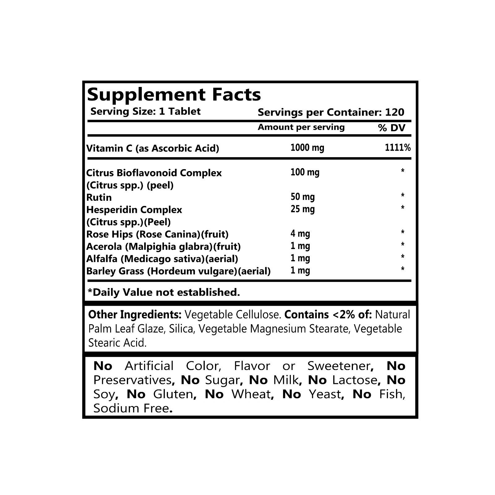GENESISVIT Vitamin C Complex 1000 mg - Image 3