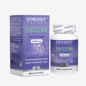 BIOTIN EXTRA- STRENGTH 10,000 MCG 60 HARD GELATIN CAPSULES - USA