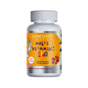 Genesisvit Pharma Chewable Multivitamins for Kids, 100 tabs with fruit flavors
