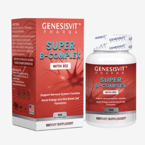 SUPER B-COMPLEX WITH B12 100 FILM COATED TABLETS-USA